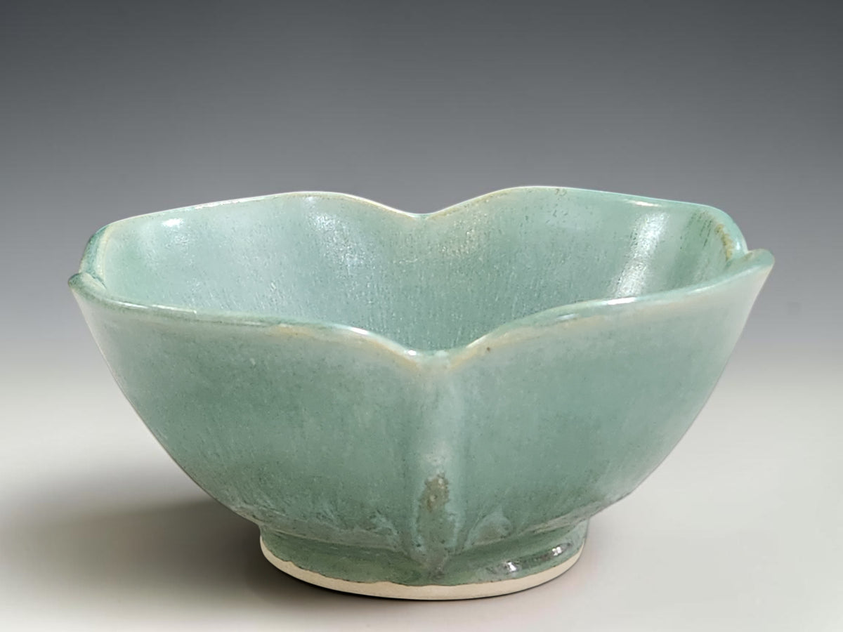 Handmade stoneware bowl with altered rim, ideal for cereal, soup, salad, rice or dessert