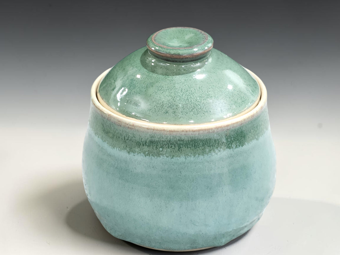 Handmade stoneware sugar bowl for coffee and tea service