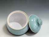 Handcrafted ceramic sugar bowl with lid by Buxton Pottery, a beautiful example of contemporary Melbourne pottery and functional homeware.