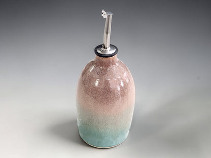Handmade Oatmeal and spearmint glazes 400 ml oil pourer made in Melbourne