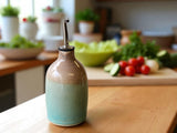 Handmade ceramic olive oil pourer bottle 400ml