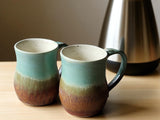 One-of-a-kind handmade ceramic coffee mug 450ml capacity