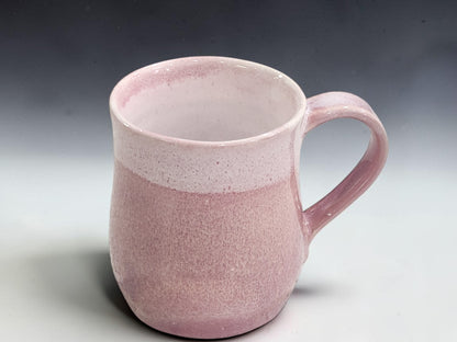 pink handmade pottery mug 400ml ceramic coffee cup Australian made