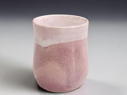 pink pottery coffee mug handmade ceramic cup 400ml Buxton Pottery Australia