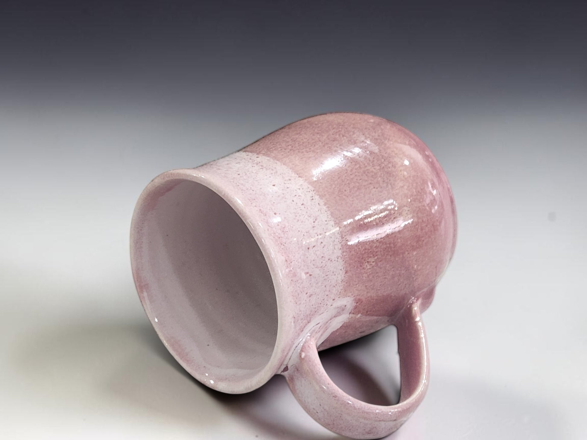 pink ceramic mug handmade in Melbourne pottery studio 400ml gift mug