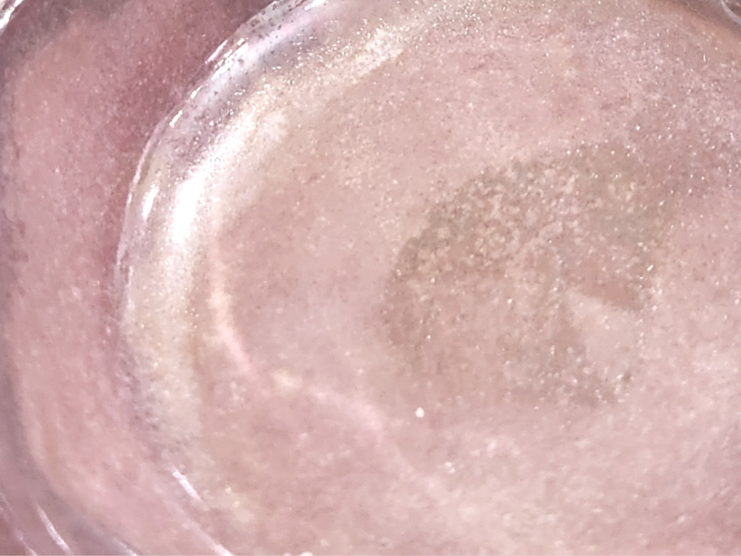Close up of Pink ceramic trinket dish 
