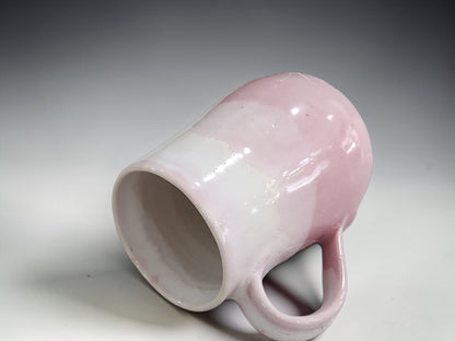 Pink handmade coffee mug by Buxton Pottery, unique ceramic gift from Melbourne