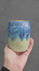 Handmade pottery  vase - Ceramic vase with gold rim - Handmadel vase made in Australia - Flower display