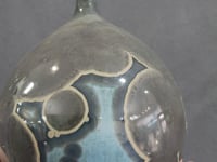 Handmade Crystalline Galaxy Bud Vase – Experimental Ceramic Vase with Oversized Crystal Glaze
