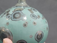 Handmade Galaxy Glaze Mini Crystalline Vase (10cm) – Ceramic Bud Vase, Teal Green Pottery, Melbourne Australia