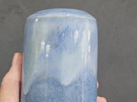Handmade Ceramic Bud Vase – Blue Glazed Stoneware Vase – Small Flower Vase – Australian Pottery
