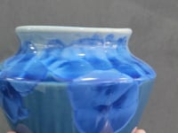Handmade Blue Crystalline Vase | Ceramic Vase Melbourne Australia)