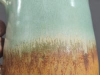 Handmade Pottery Mug 400ml – Green and Earth Tones Ceramic Mug