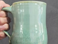 Handmade Mint Green Pottery Mug – Large Ceramic Coffee Mug