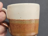 Handmade Espresso Cup – Speckled Buttermilk & Red Orange – 100ml | 10481