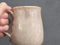 Handmade 400ml Soft Brown and White Mottled Ceramic Mug