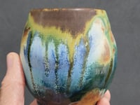 Rustic Japanese inspired pottery Yunomi Tea Cup – Handmade Ceramic Whisky Sipper 250ml