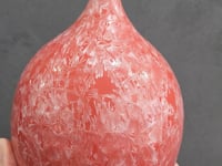 Red & White Crystalline Porcelain Decorative Vase – Handmade Australian Pottery