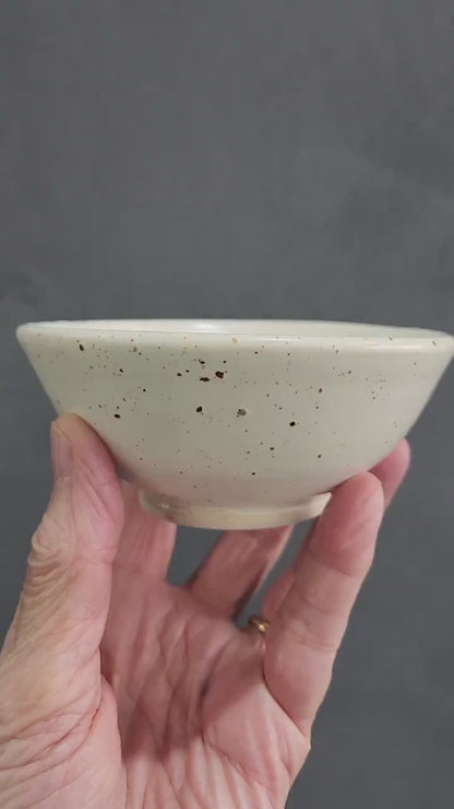 Handmade pottery Condiment Bowl –  Small Salt Dish or Trinket Bowl – Stoneware Pottery