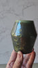 Ceramic bud Vase - Handmade small pottery vase- Porcelain crystalline vase made in Australia -Deep green mirror finish - SECOND Marked down.