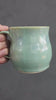 Handmade Ceramic Coffee Mug – Pottery Mottled Green Glazed teacup –  350ml capacity