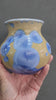 Handmade pottery vase - Crystalline glaze Ceramic Vase -Blue crystals on latte background -