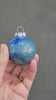 Handmade ceramic Christmas tree Ornament- Blue Christmas decoration - unique Xmas tree Bauble.