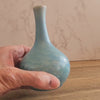 Handmade porcelain pottery bud vase -Blue Crystal glaze - Ceramic crystalline glaze small vase - decorative pottery - display flowers