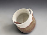 Australian handmade ceramic salt pig with wooden scoop