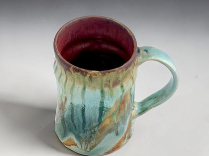 Handmade ceramic coffee mug 400ml Bush Creek Earth Collection front view