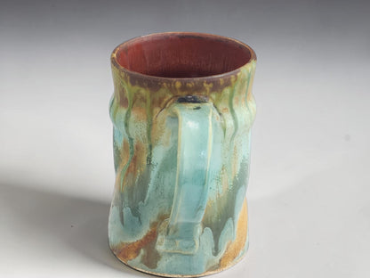 Wheel-thrown handmade pottery coffee mug crafted in Melbourne Australia