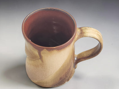 top view or a Wheel-thrown ceramic mug handcrafted in Melbourne Australia