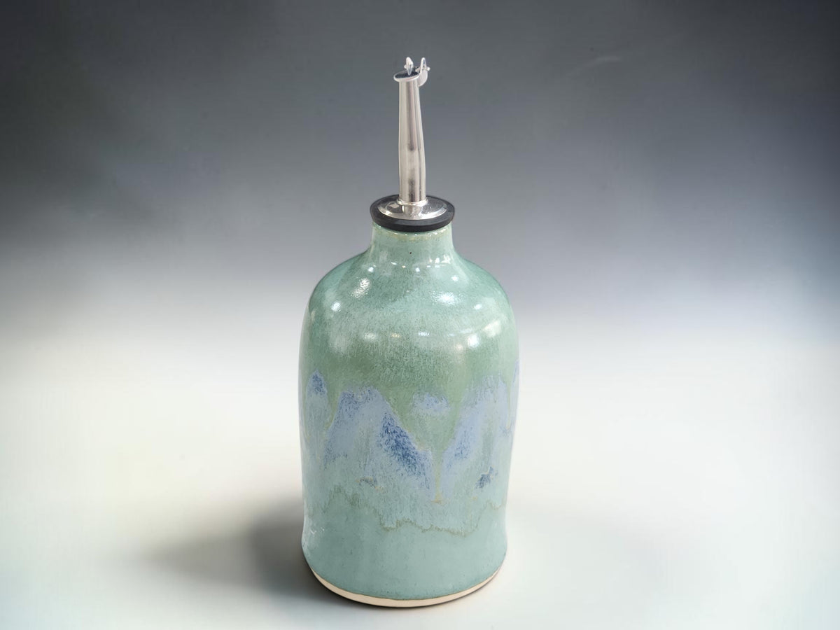 Ceramic olive oil bottle handmade in Melbourne, Australia