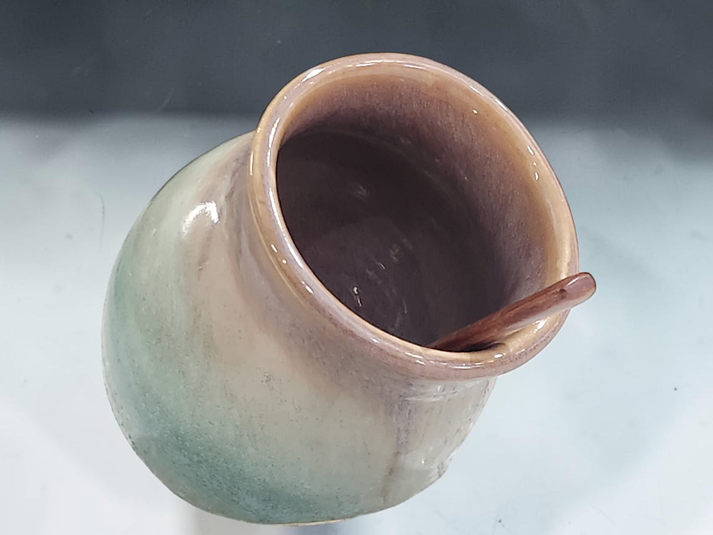 Handmade Ceramic Salt Pig with Wooden Spoon – Rustic Pottery Salt Keeper – Melbourne Pottery