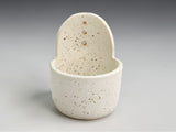 Speckled cream handmade pottery herb stripper for kitchen use