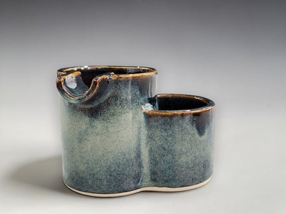 Studio pottery ashtray with lighter holder handmade in Melbourne Australia