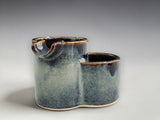 Studio pottery ashtray with lighter holder handmade in Melbourne Australia