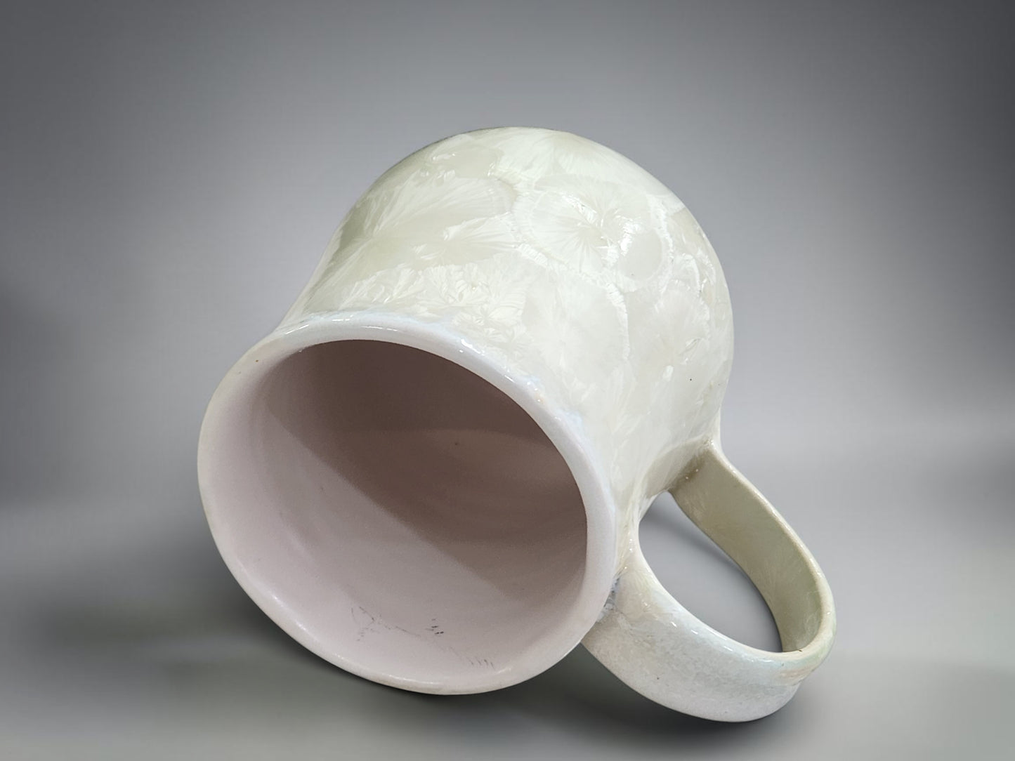 White porcelain tea mug handmade by Buxton Pottery in Melbourne