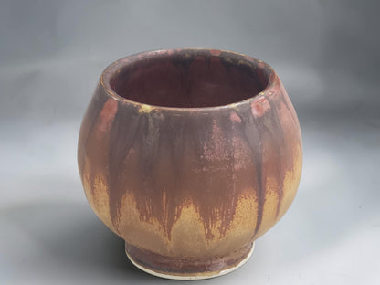 Australian handmade ceramic tea cup with wheel-thrown stoneware body and unique Bush Creek Earth finish